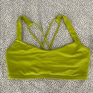 Lululemon Sports Bra Free to Be 8 Neon